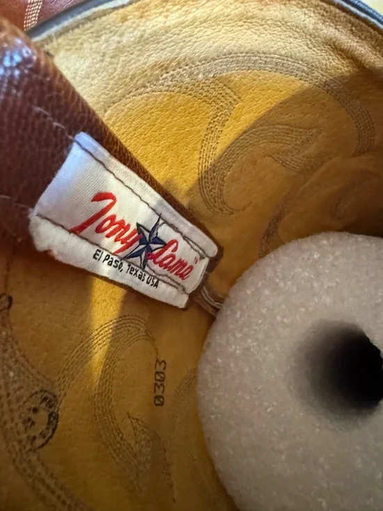 Tony Lama Lizard Cowboy Boots Men’s Western Leather USA Made Size 9.5D - Picture 8 of 13